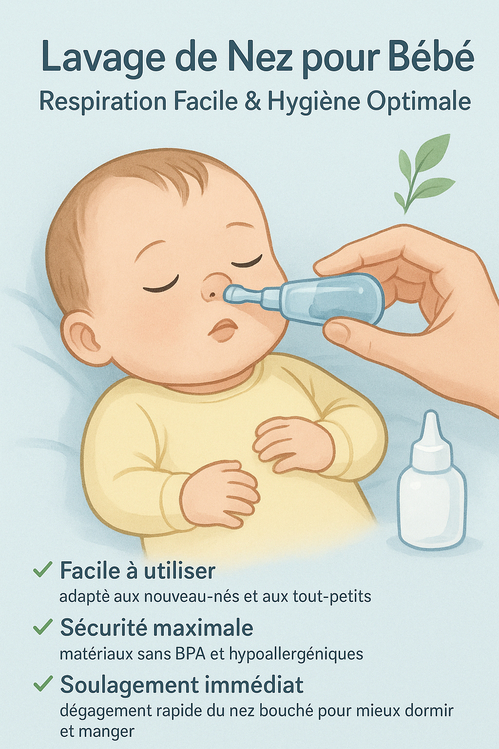 Lavage de Nez pour Bébé – Hygiène Nasale & Respiration Facile