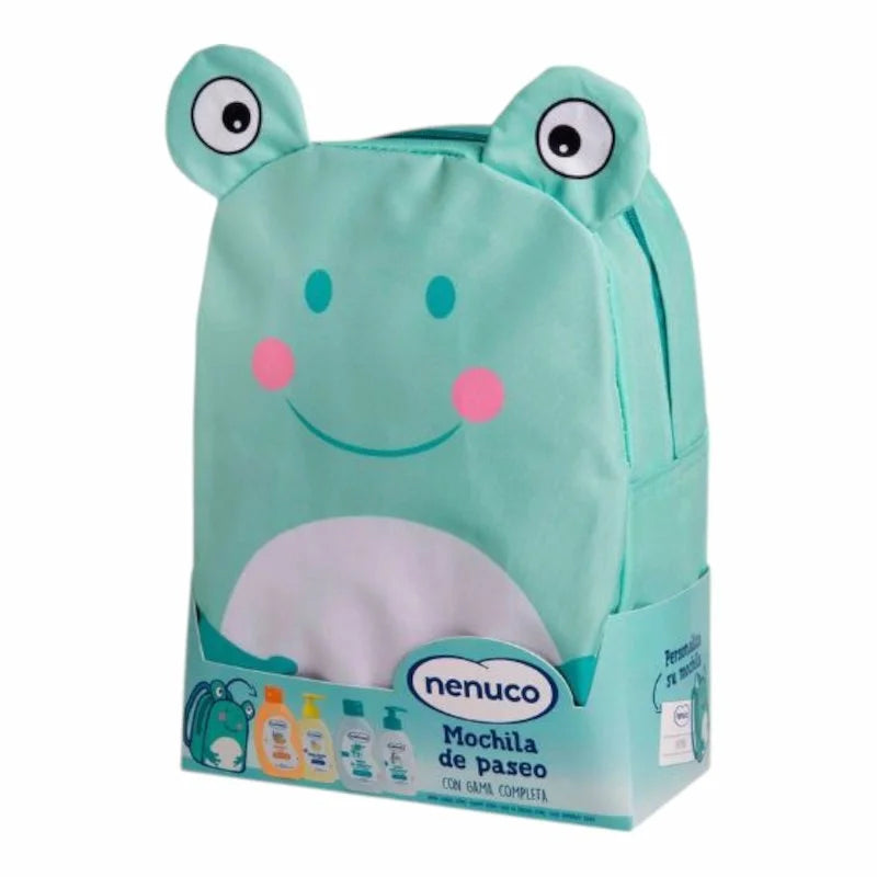 Coffret Bain Bebe Nenuco Mochila Ranita Lote Frog – Set de 4 Pièces - Bébé Shop Maroc