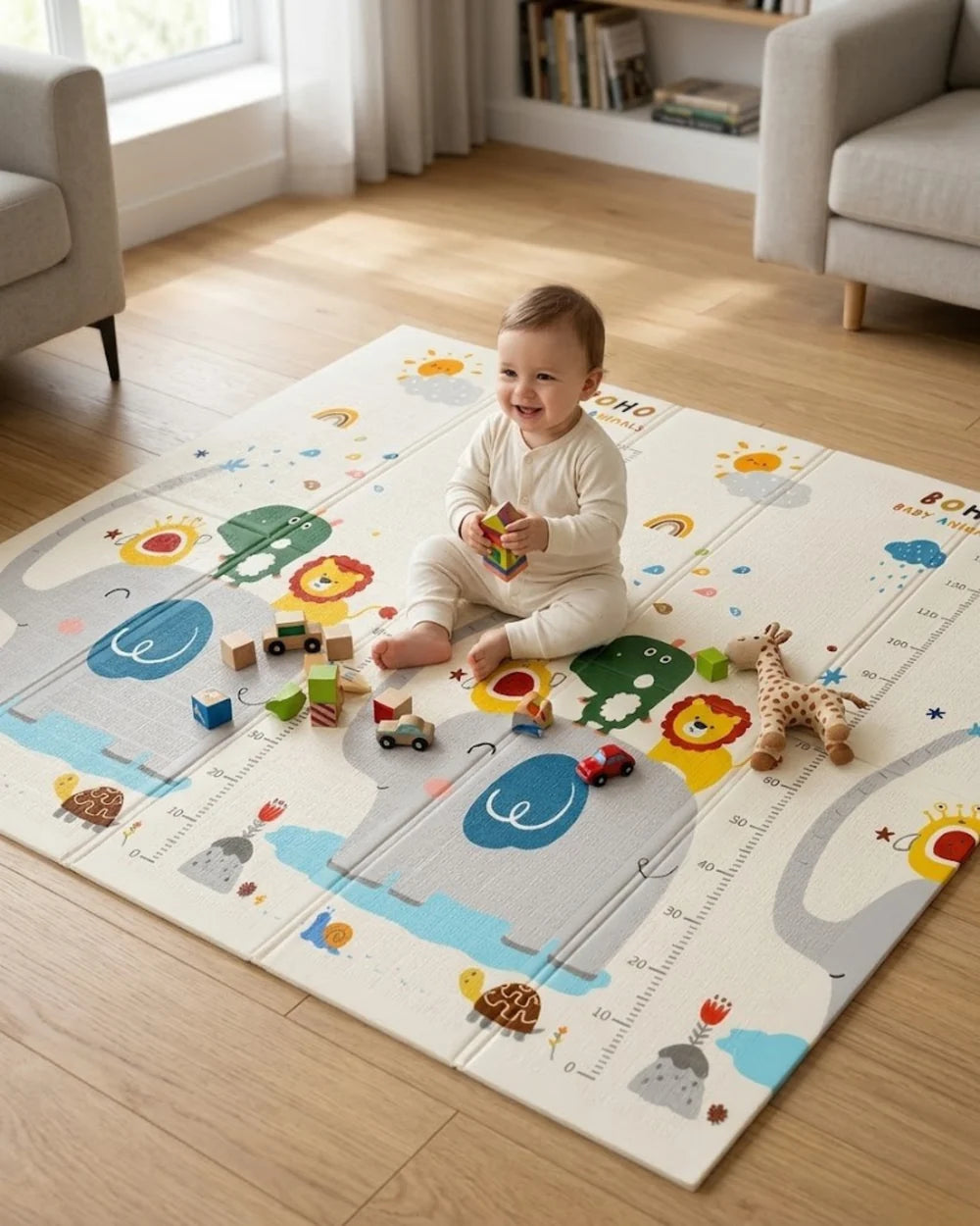 Tapis Mousse Antichoc Pliable 200 × 180 cm