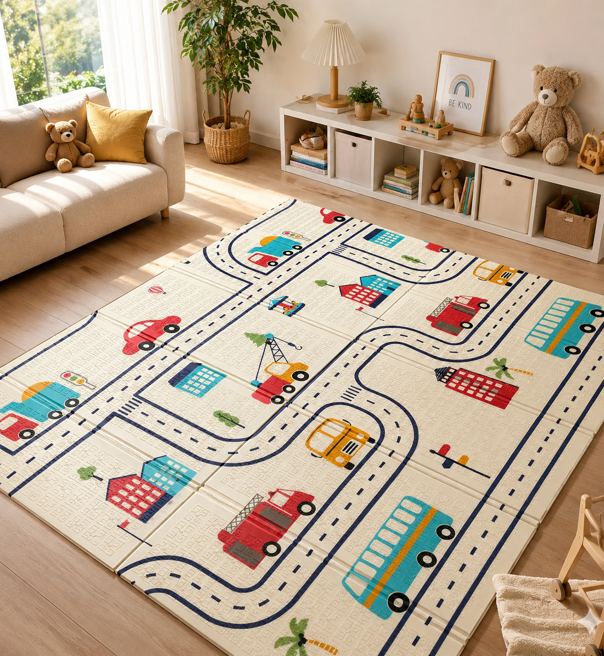 Tapis Mousse Antichoc Pliable 200 × 180 cm