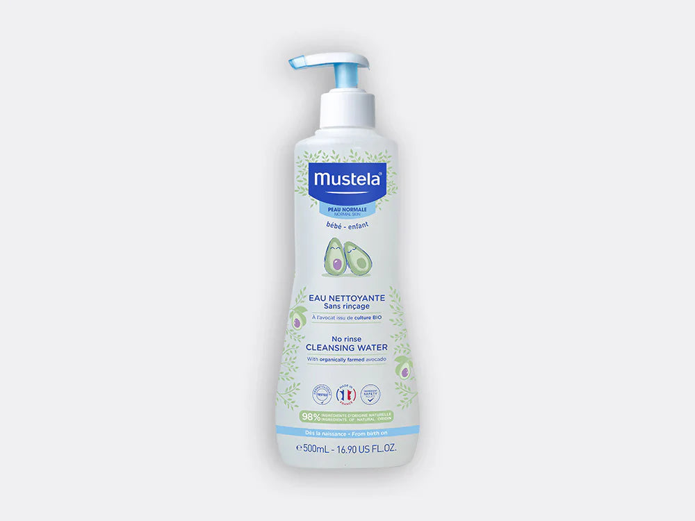 Mustela Eau nettoyante bébé sans rinçage Visage et Siège 300 ml mustela