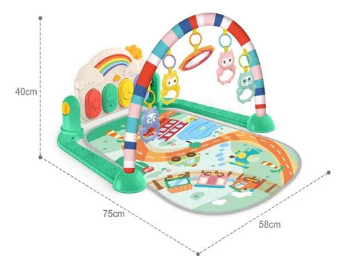 Tapis Piano Fitness éveil musical 3en1