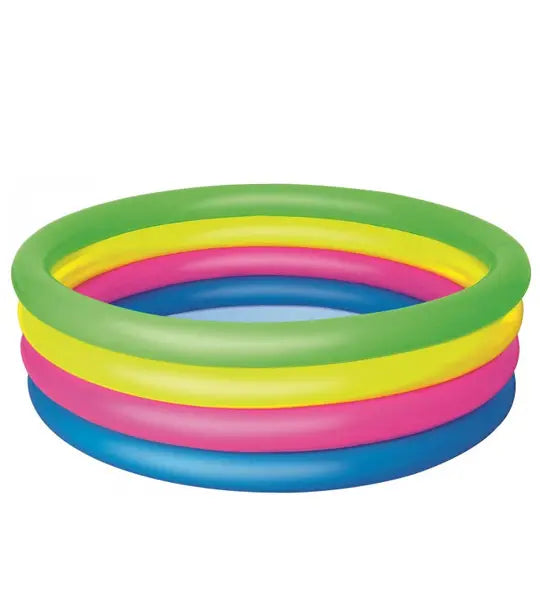 Piscine gonflable ronde colorée pour enfants et famille au Maroc