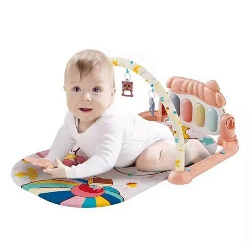 Tapis d'Éveil Musical avec Piano et Jouets Suspendus