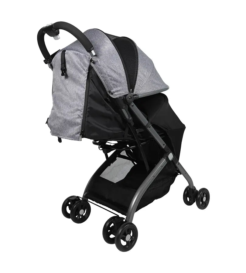 POUSSETTE VALISE GRIS – MON BÉBÉ - Bébé Shop Maroc