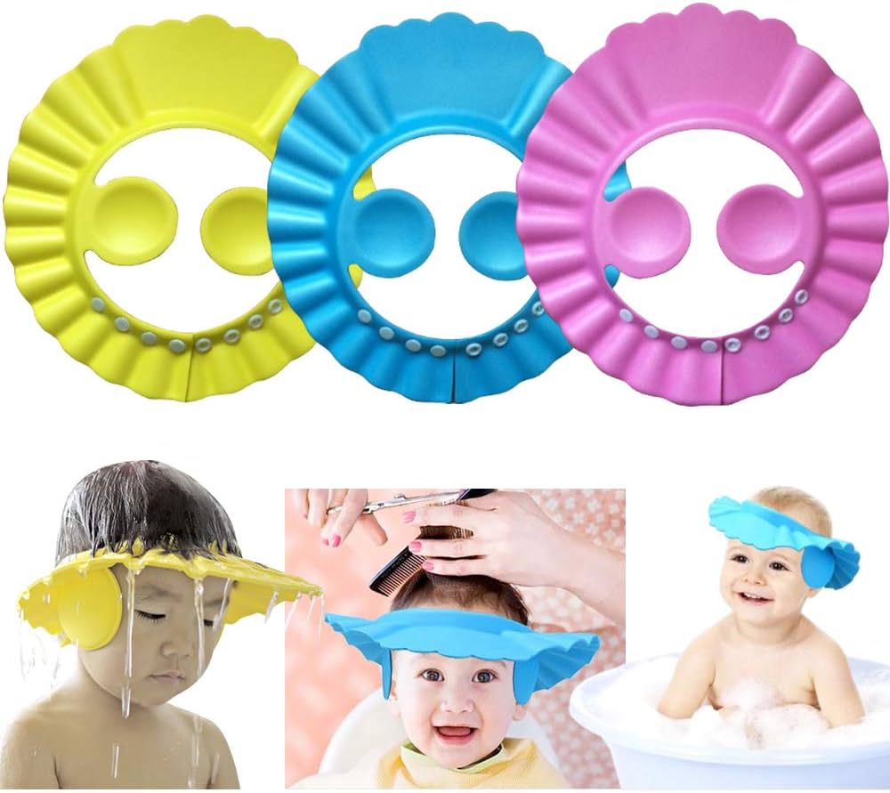 Visière de Bain Réglable pour Bébé - Protection Yeux et Oreilles