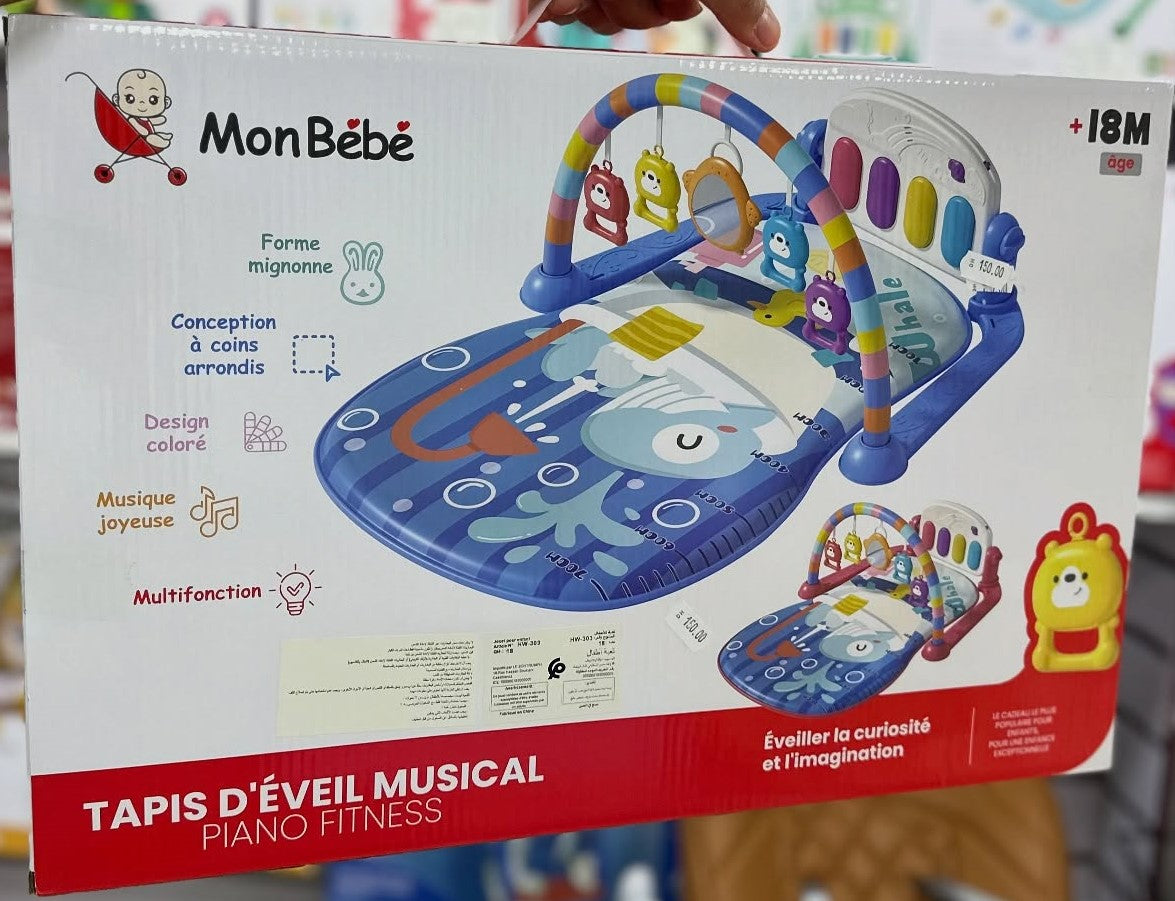 Tapis Piano Fitness éveil musical 3en1 – Mon Bebe