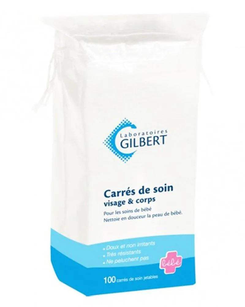 Gilbert Carrés de Soin Visage et Corps - Sachet de 100
