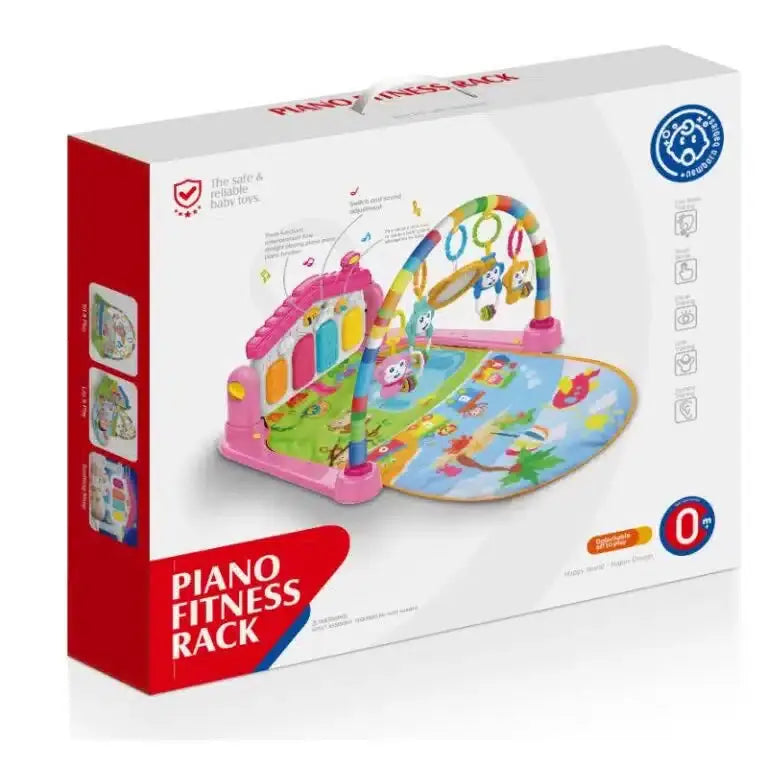 Huanger – Tapis Piano d’éveil musical Lumineux 3en – Rose - Bébé Shop Maroc