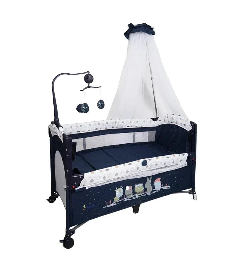 Lit parc cododo cocooning Bleu - Bébé Shop Maroc