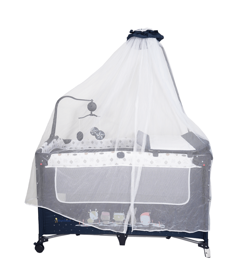 Lit parc cododo cocooning Bleu - Bébé Shop Maroc