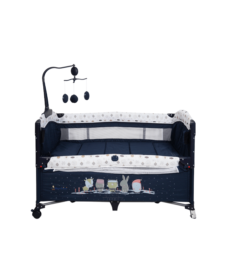 Lit parc cododo cocooning Bleu - Bébé Shop Maroc