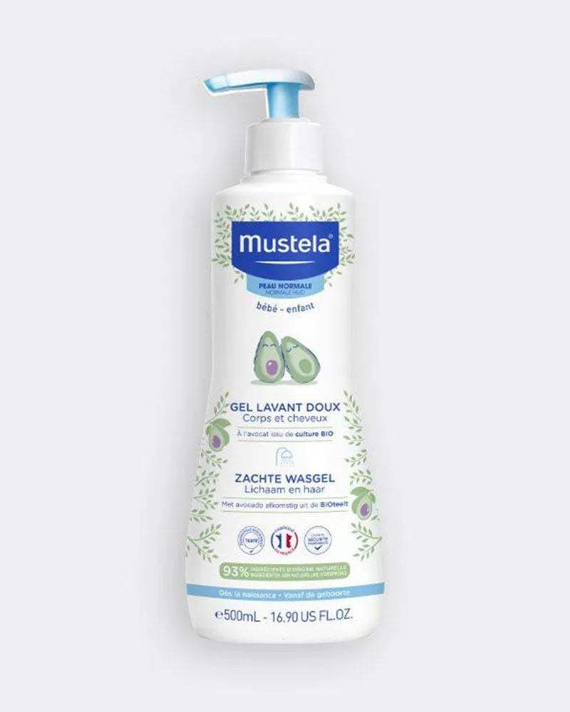 Mustela Gel Lavant Doux à l'Avocat BIO - 500ml - Bébé Shop Maroc