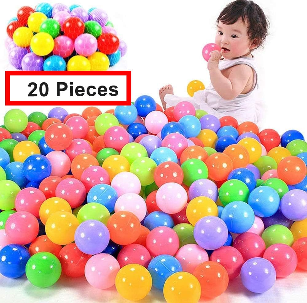 Sac de 20 à 100 Balles Multicolores pour Bébé et Enfant