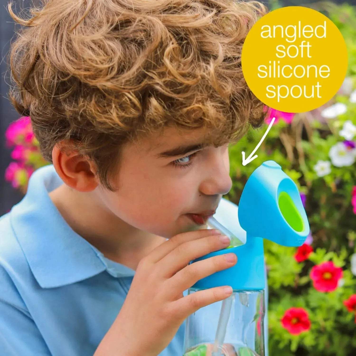 Gourde à paille B box Tritan™ - blue blaze 600ML b.box