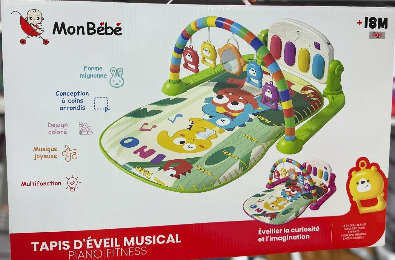 Tapis Piano Fitness éveil musical 3en1 – Mon Bebe
