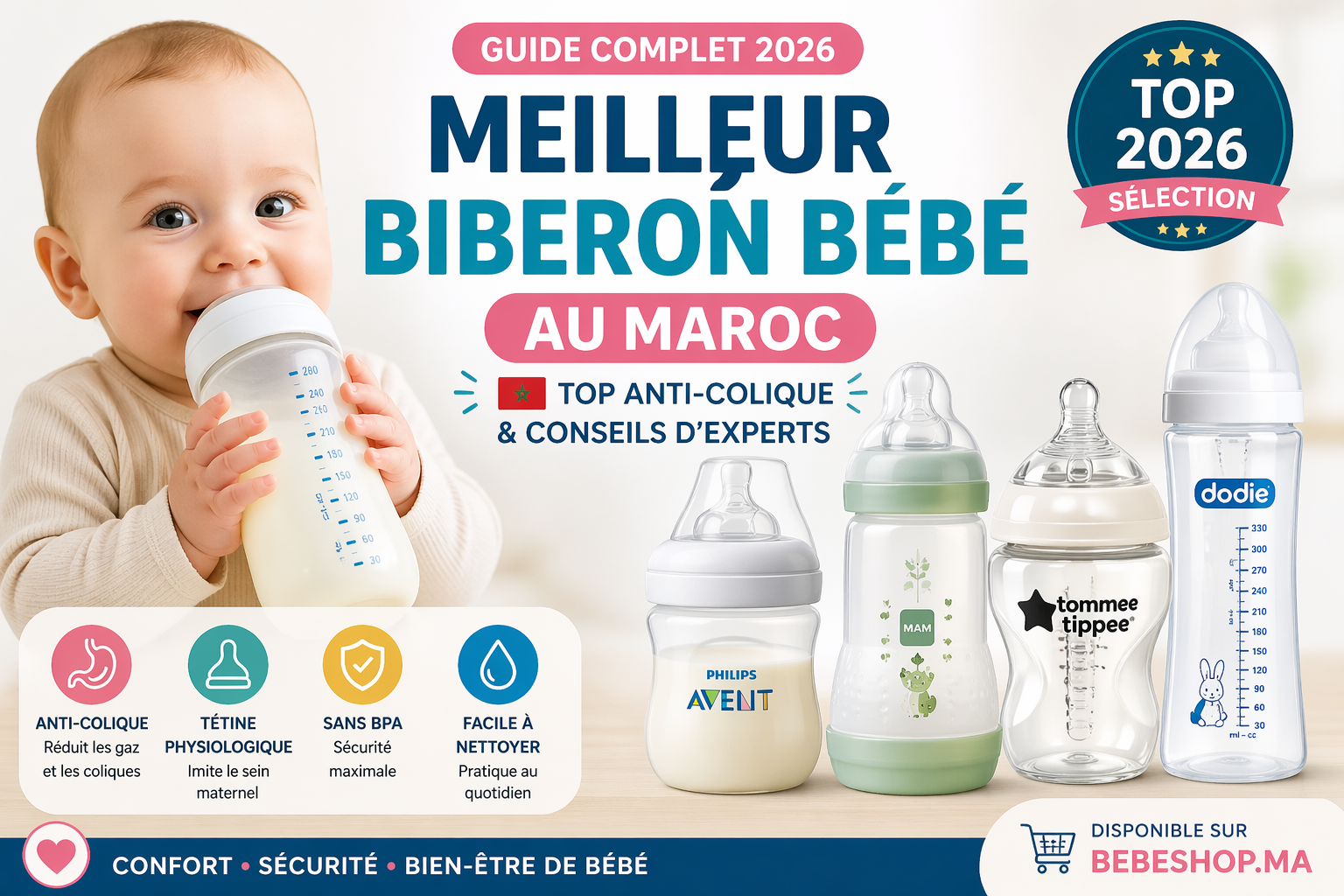 Quelle est la meilleure marque de biberon pour bébé