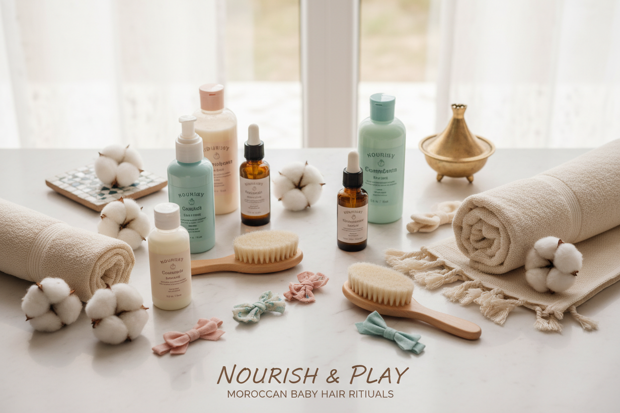 Soin des Cheveux Bébé – Douceur &amp; Brillance Naturelle 