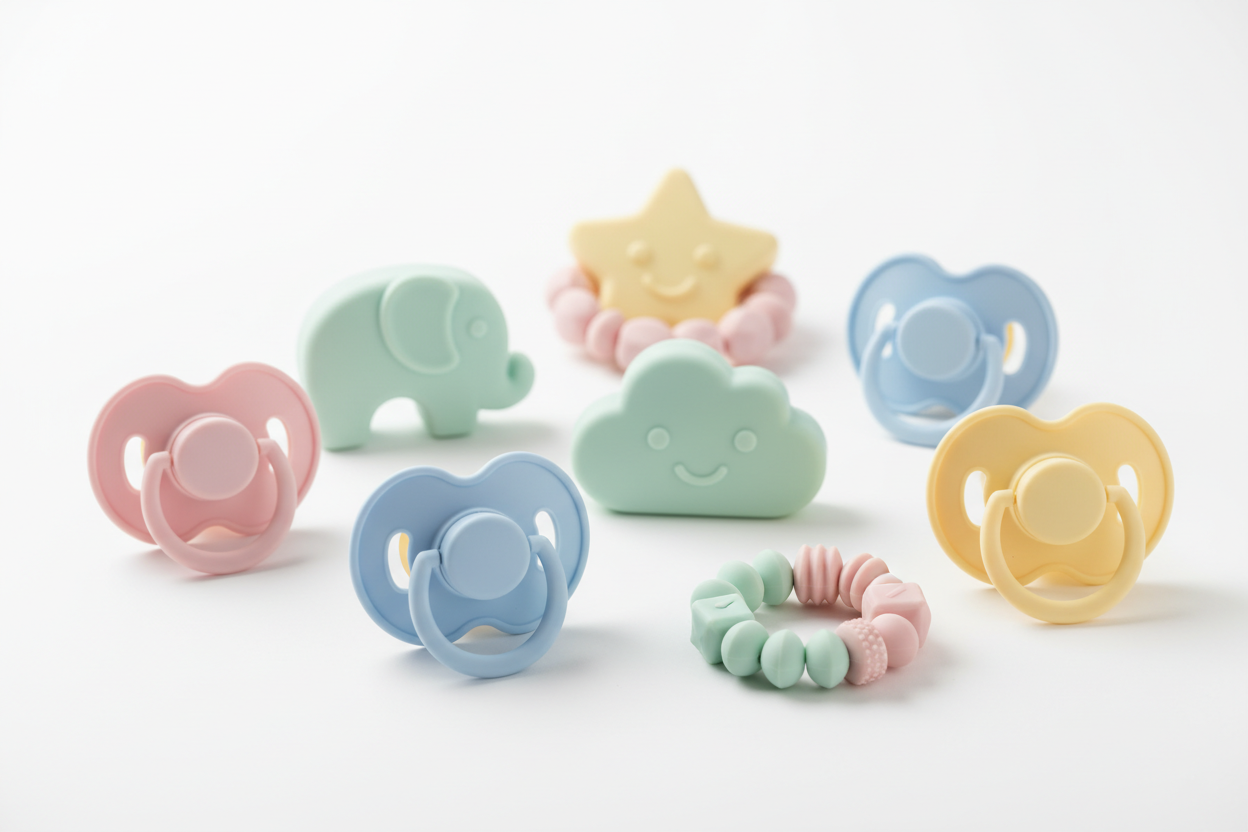 Sucettes &amp; Anneaux de Dentition Bébé – Confort, Sécurité & Apaisement 