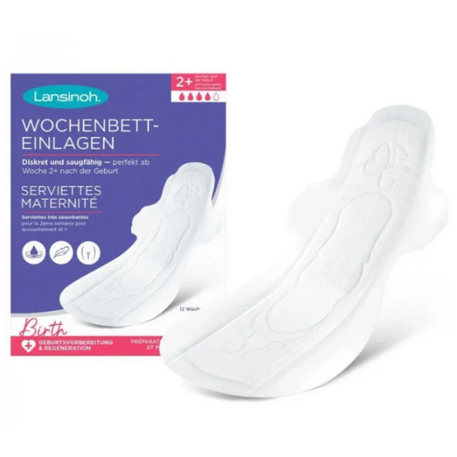 Lansinoh Serviettes Maternité Serviettes Extra-Absorbantes Taille M 2+ semaines - Bébé Shop Maroc
