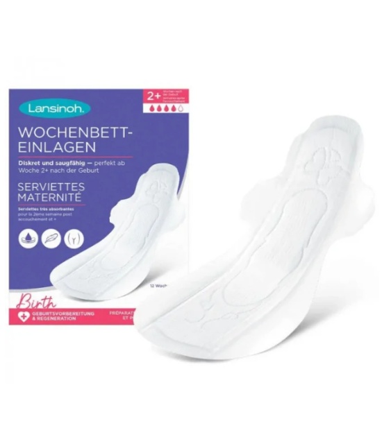 Lansinoh Serviettes Maternité Serviettes Extra-Absorbantes Taille M 2+ semaines - Bébé Shop Maroc