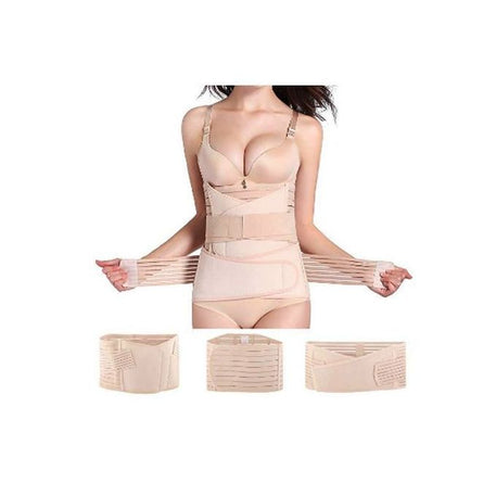 3 en 1 Ceinture Post-Partum Accouchement Ceinture Récupération Gaine Postnatal