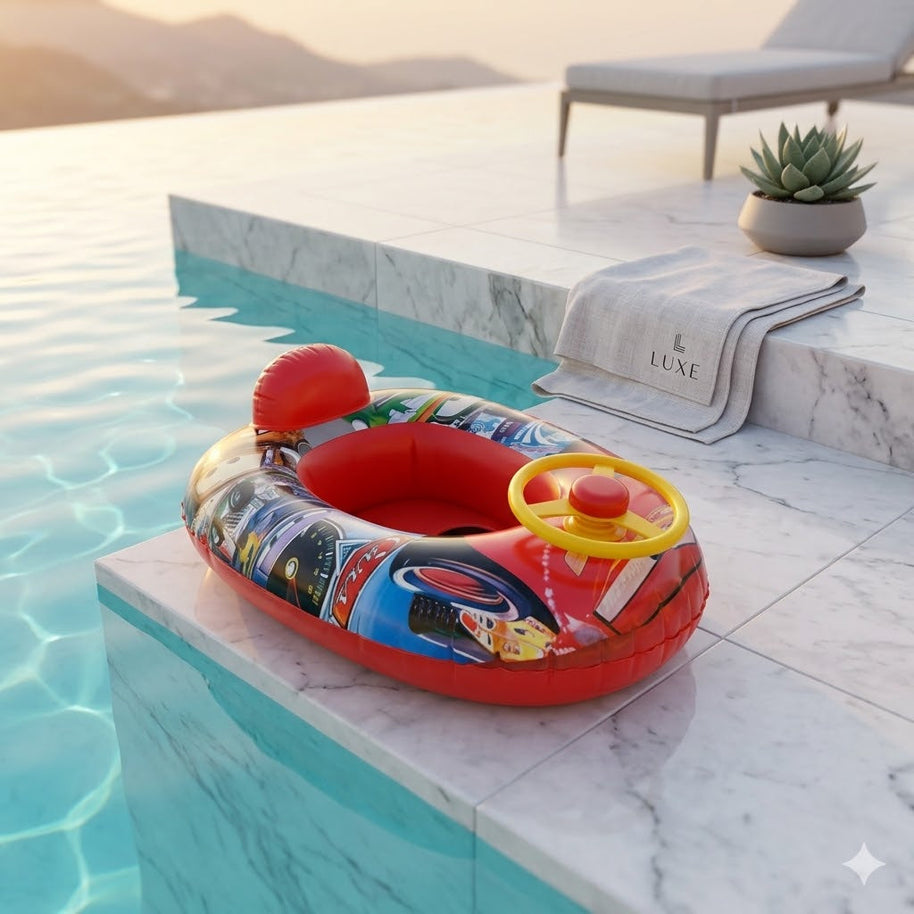 Bouée Siège Bébé Cars avec Volant – Flash McQueen