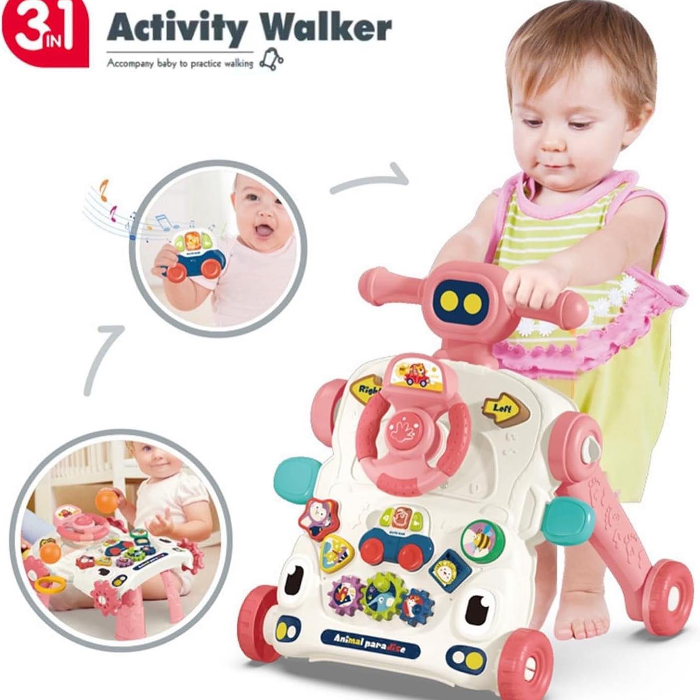 Trotteur Évolutif 3-en-1 Bébé Shop Maroc