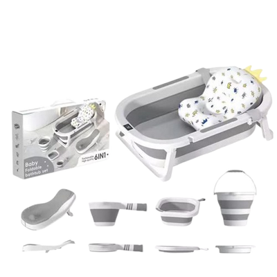 Baignoire Bébé Pliable 6 en 1 avec Accessoires - Bébé Shop Maroc