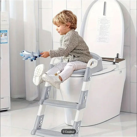 Réducteur de toilette pliable avec marche pieds