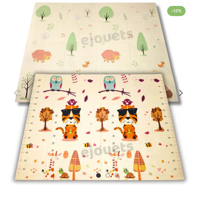 بساط لعب قابل للطي مصنوع من الفوم الممتص للصدمات، مقاس 200 × 180 سم: الخيار الأمثل لسلامة وراحة طفلك في المغرب