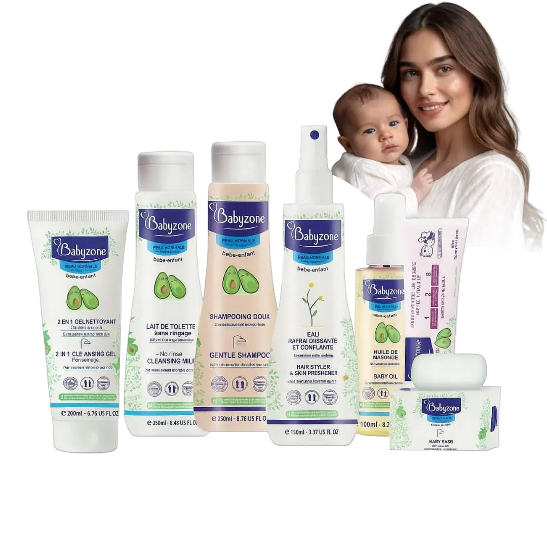 Babyzone Pack Bébé Complet 7 Pièces | Soin Doux et Naturel pour Bébé