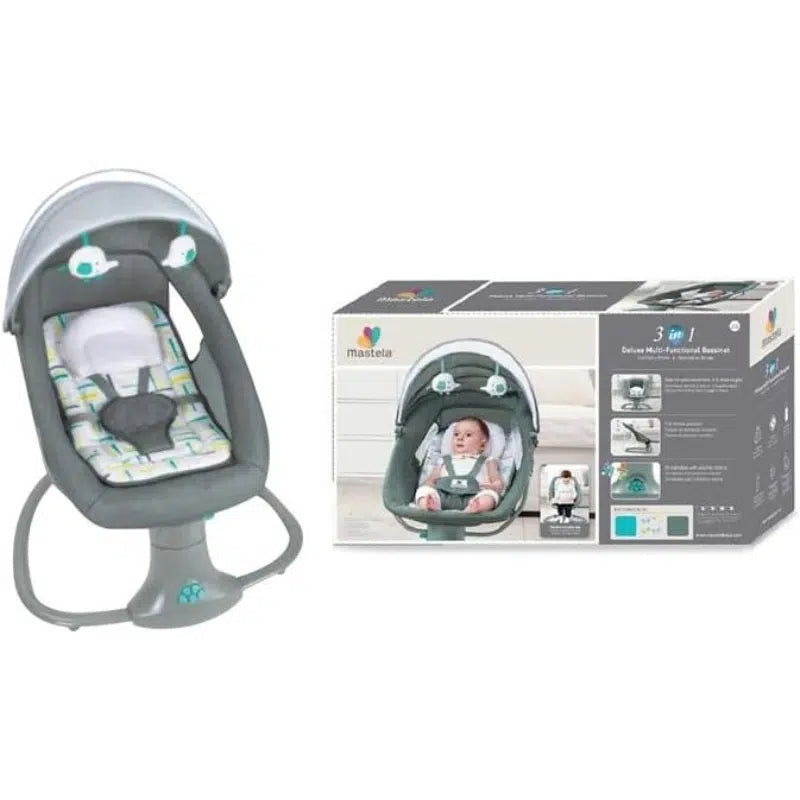Balancelle Bébé 3en1 Musicale Mastela – Transat & Siège Évolutif