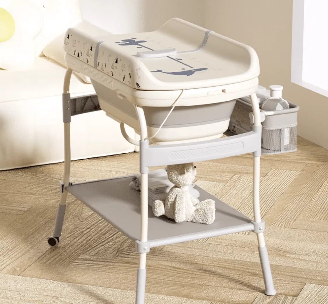 Table à langer & Baignoire avec Thermomètre digital intégré