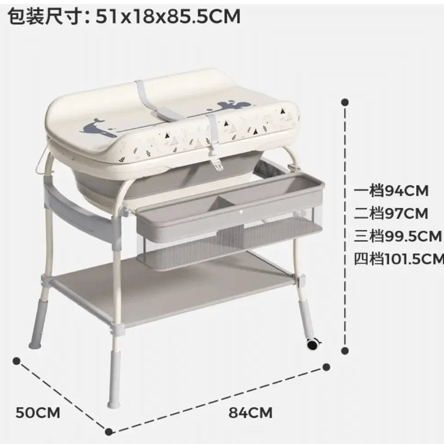 Table à langer & Baignoire avec Thermomètre digital intégré - Bébé Shop Maroc