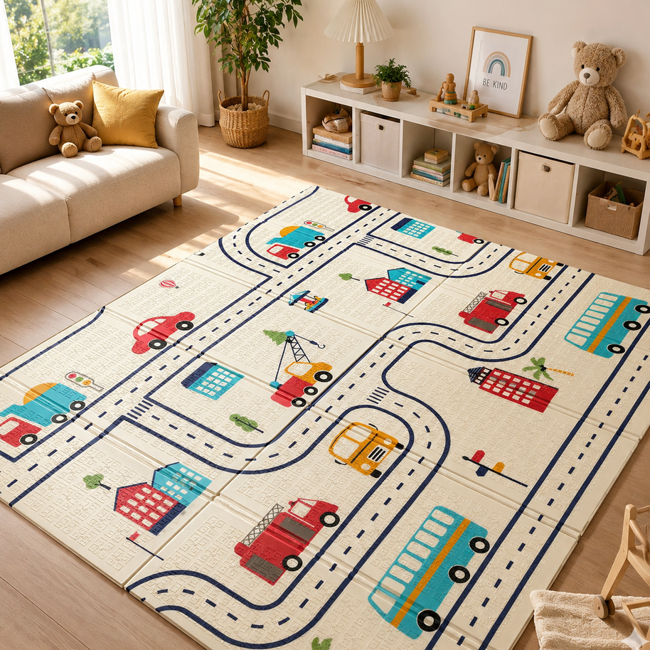 Tapis Mousse Antichoc Pliable 200 × 180 cm