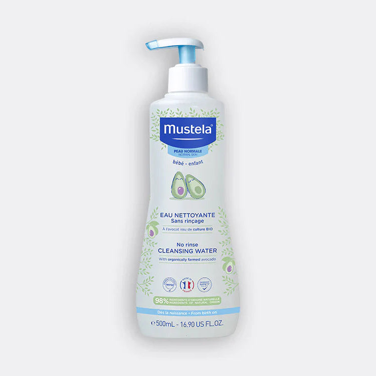 Mustela Eau nettoyante bébé sans rinçage Visage et Siège 300 ml mustela