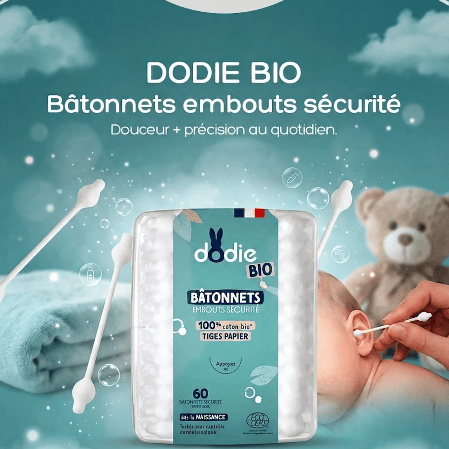 Dodie Bâtonnets bébé BIO GOTS x60