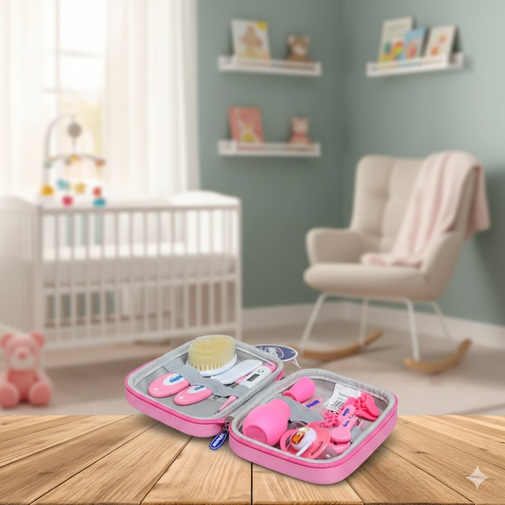 Kit de Soin Bébé Chicco Rose – Trousse Complète Nouveau-Né
