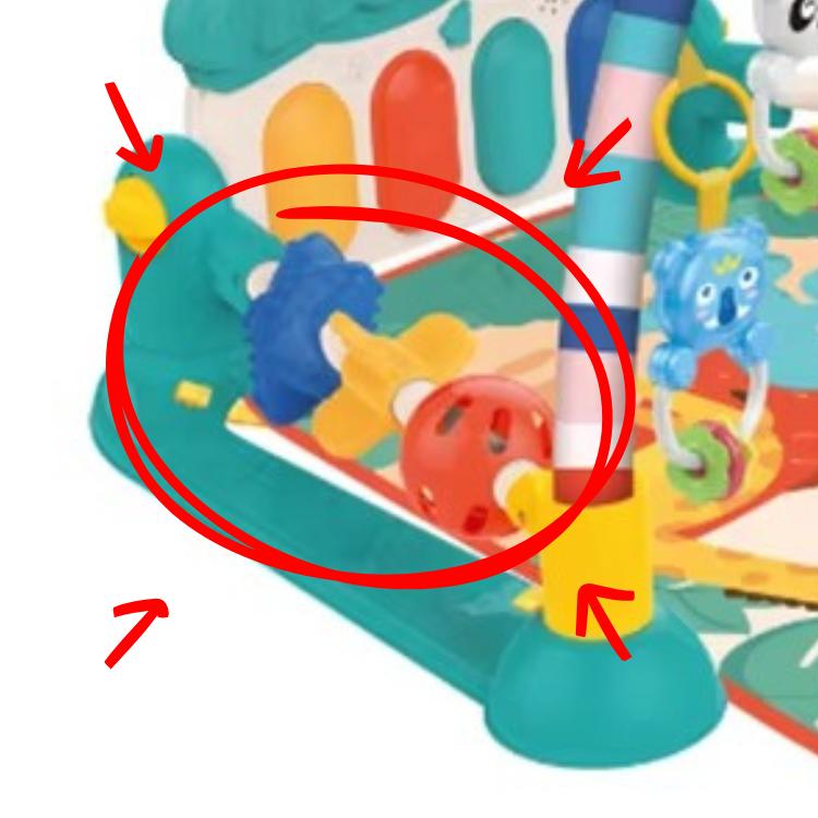 Grand Tapis d’éveil XL Interactif Piano Musical +0M