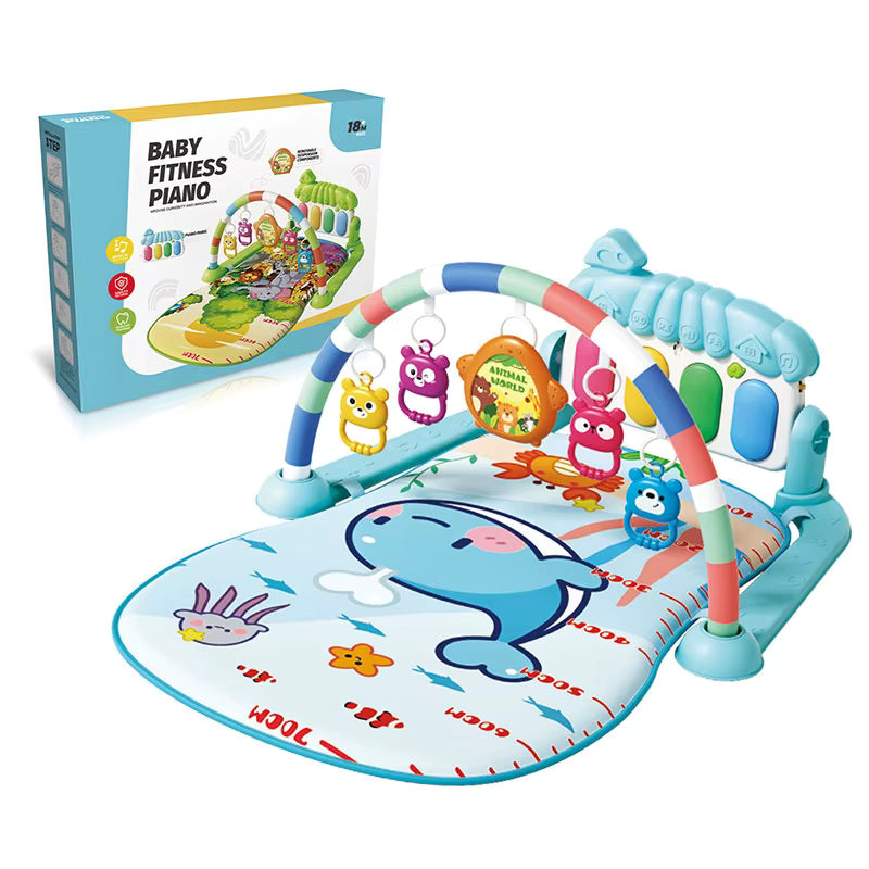 Tapis d’Éveil Bébé Piano Musical 4-en-1