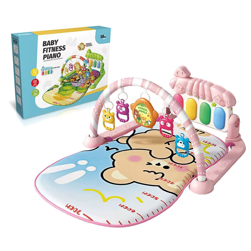 Tapis d’Éveil Bébé Piano Musical 4-en-1