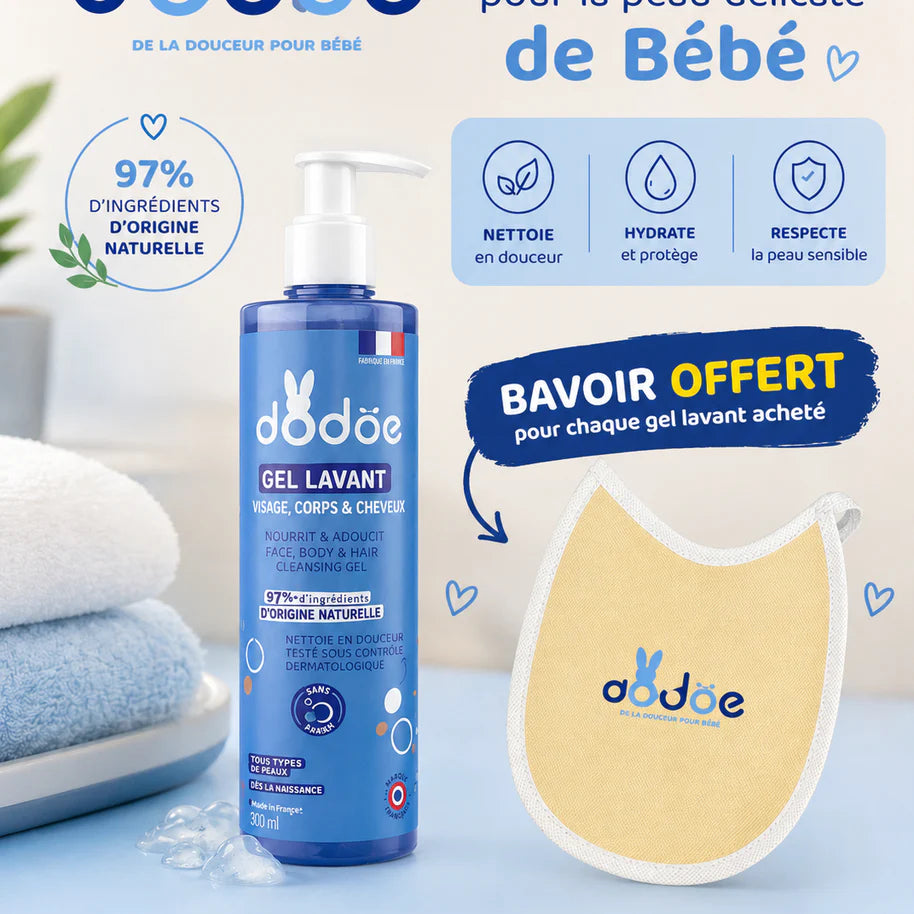 Gel lavant 3en1 flacon pompe Dodie - 500ml