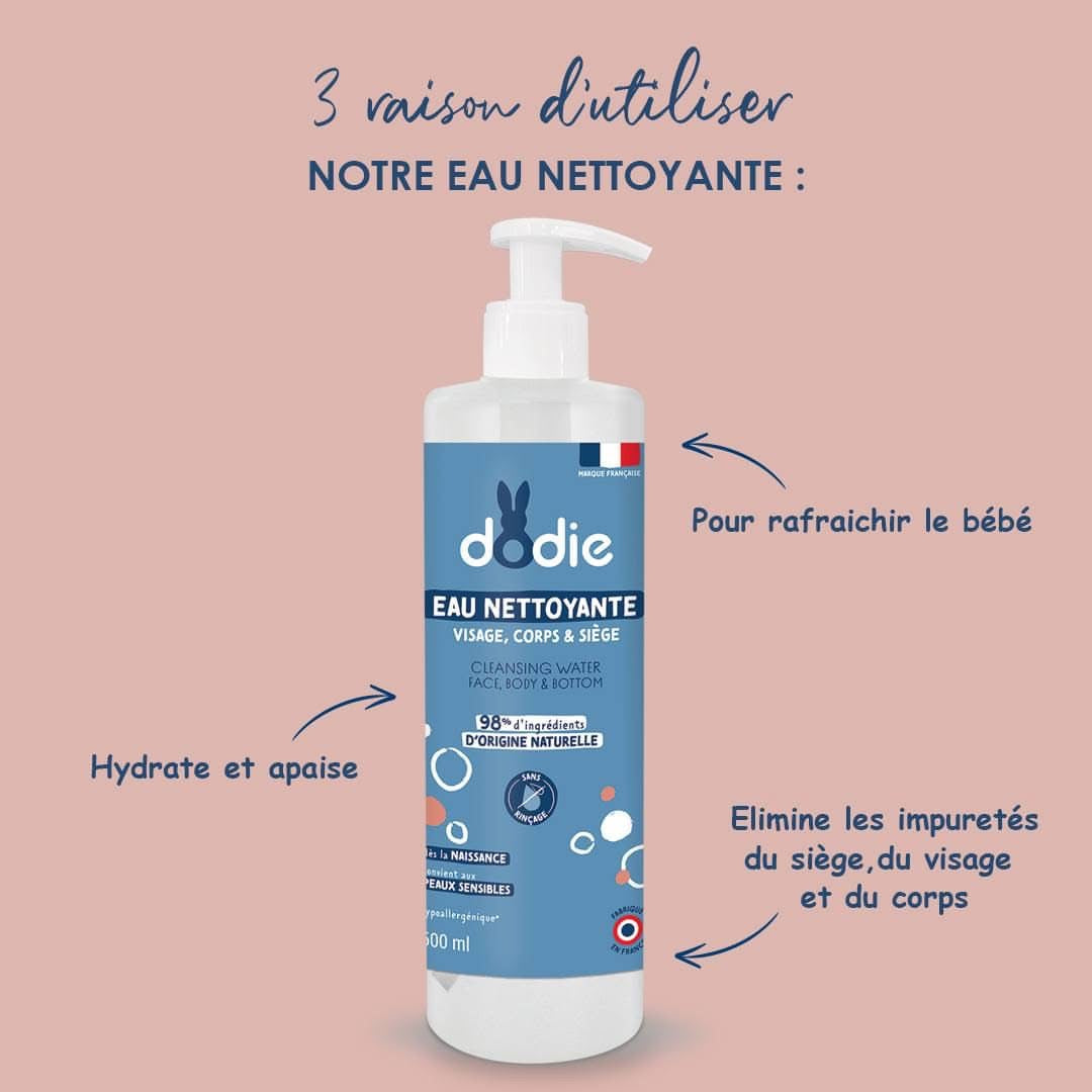 Kit Soin Bébé Complet – Gel, Eau Nettoyante & Lingettes + Cadeau