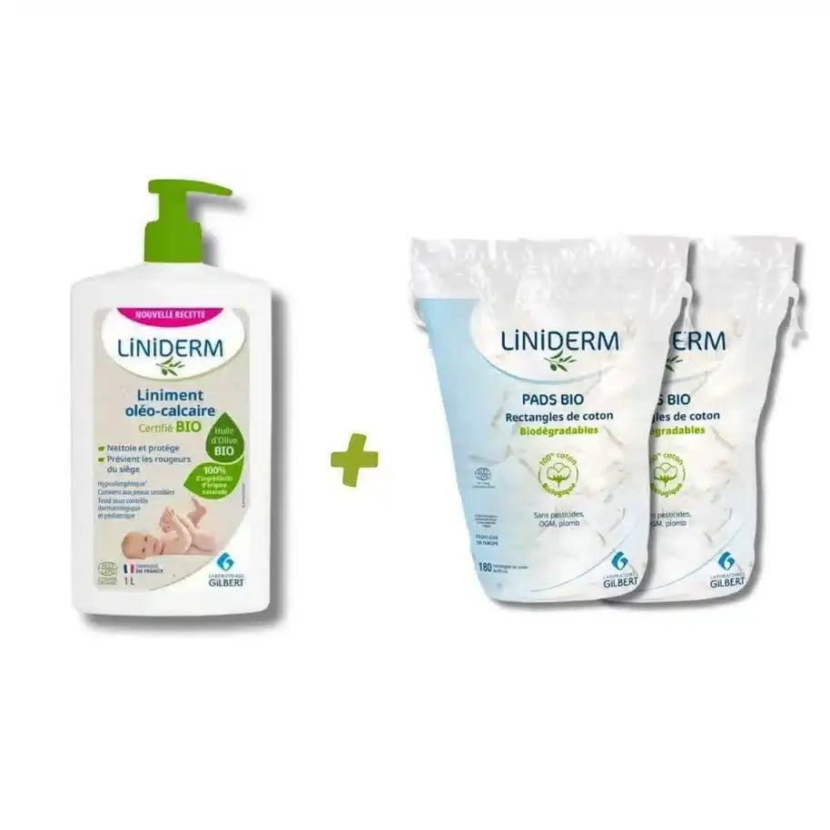 Pack Change Gilbert Liniment 1L + Cotons Bio