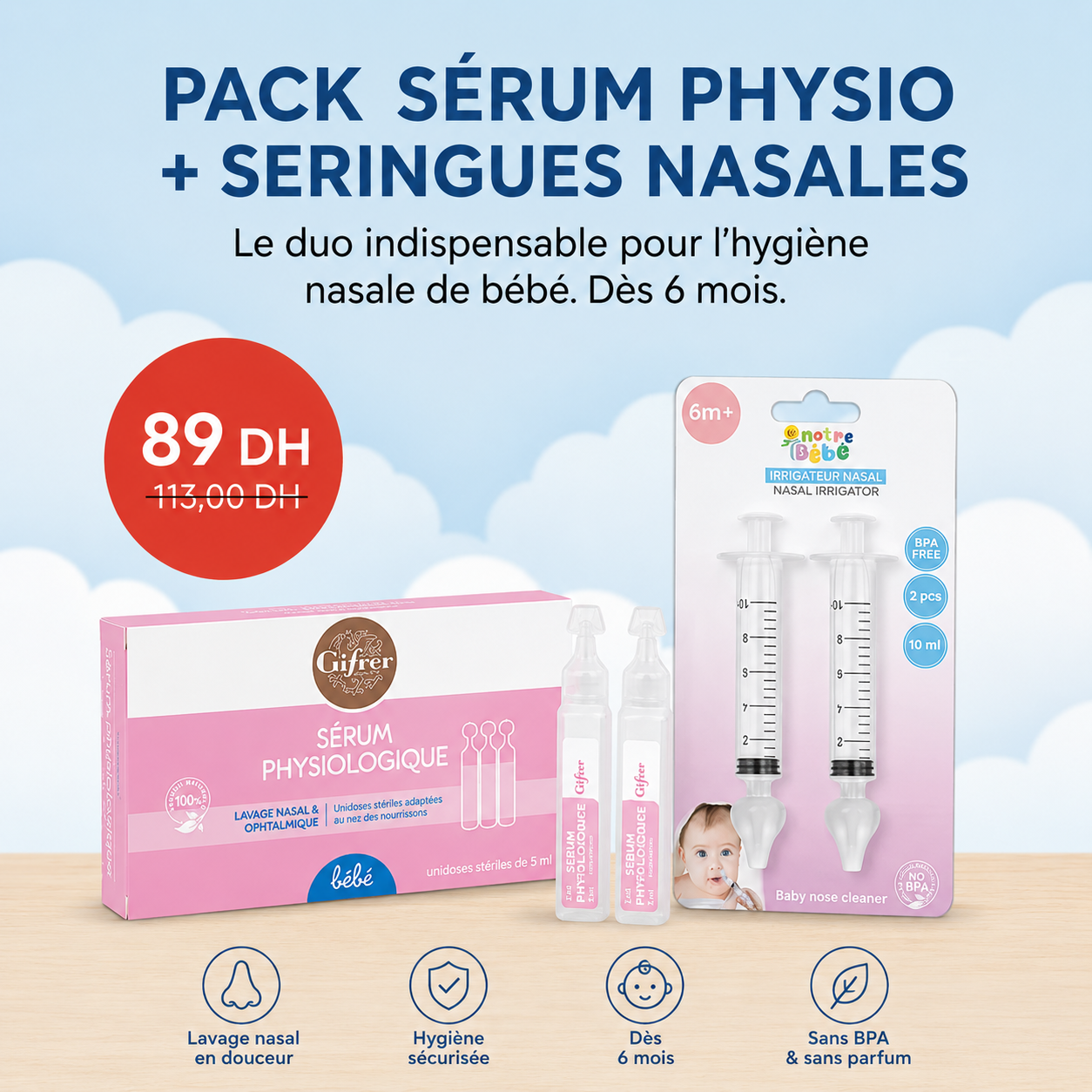 Pack Sérum Phy + Seringue Nasale