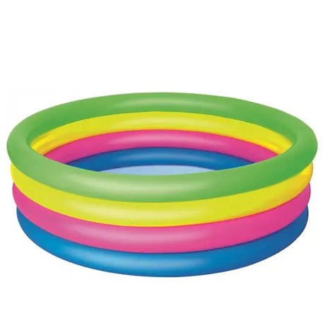 Piscine gonflable ronde colorée pour enfants et famille au Maroc