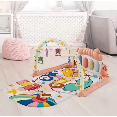 Tapis d'Éveil Musical avec Piano et Jouets Suspendus