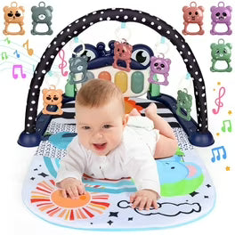 Tapis d'Éveil Musical avec Piano et Jouets Suspendus - Bébé Shop Maroc