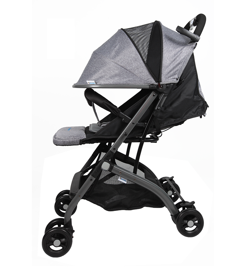 POUSSETTE VALISE GRIS – MON BÉBÉ